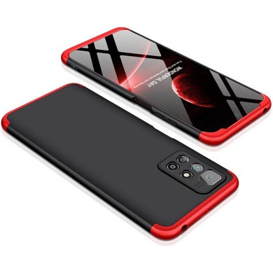 Пластиковая накладка GKK LikGus 360 градусов (opp) для Xiaomi Redmi Note 11 Pro 4G/5G / 12 Pro 4G Черный / Красный