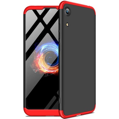 Пластиковая накладка GKK LikGus 360 градусов (opp) для Huawei Honor 8A Черный / Красный