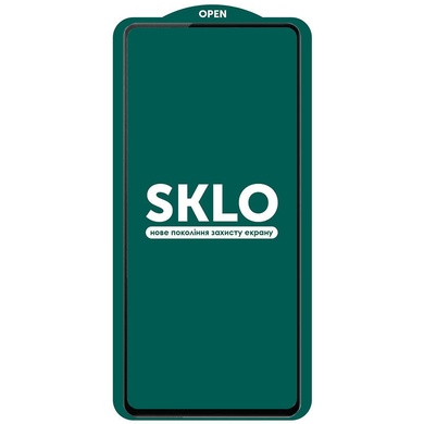 Захисне скло SKLO 5D (тех.пак) для Xiaomi Poco X4 Pro 5G, Чорний