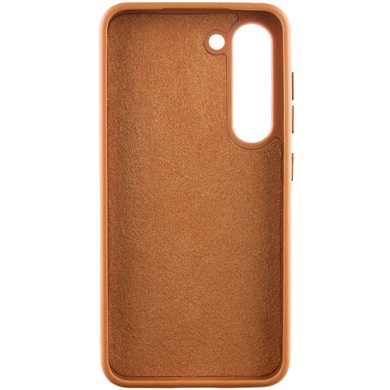 Кожаный чехол Bonbon Leather Metal Style для Samsung Galaxy S23 Коричневый / Brown