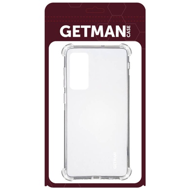 TPU чохол GETMAN Ease logo посилені кути для Samsung Galaxy S20 FE, Безбарвний (прозорий)