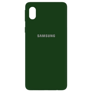 Чохол Silicone Cover My Color Full Protective (A) для Samsung Galaxy M01 Core / A01 Core, Зелений / Dark Green