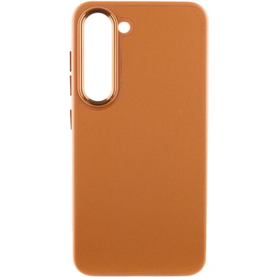 Кожаный чехол Bonbon Leather Metal Style для Samsung Galaxy S23 Коричневый / Brown