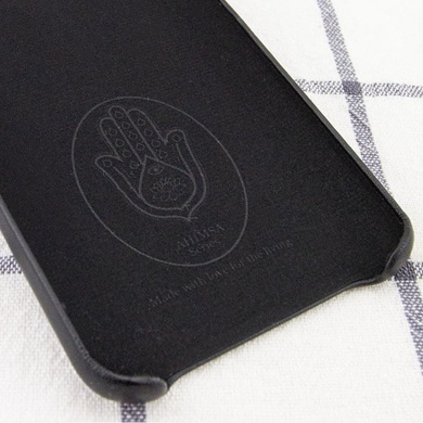 Кожаный чехол AHIMSA PU Leather Case Logo (A) для Apple iPhone 12 Pro Max (6.7") Черный