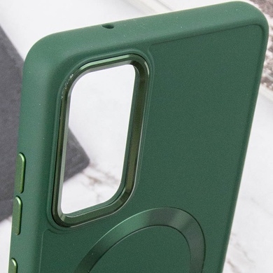 TPU чехол Bonbon Metal Style with MagSafe для Samsung Galaxy A54 5G Зеленый / Army Green