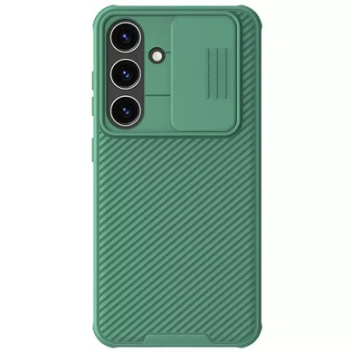 Карбоновая накладка Nillkin CamShield Pro для Samsung Galaxy S24 Deep Green
