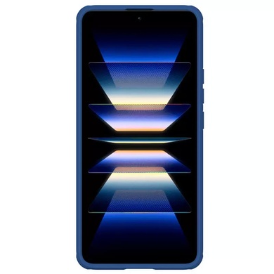 Карбоновая накладка Nillkin Camshield (шторка на камеру) для Xiaomi Redmi K60 / K60 Pro Синий / Blue