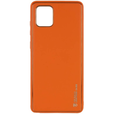 Кожаный чехол Xshield для Samsung Galaxy Note 10 Lite (A81) Оранжевый / Apricot