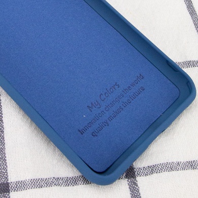 Чохол Silicone Cover My Color Full Camera (A) для Samsung A750 Galaxy A7 (2018), Синій / Navy Blue