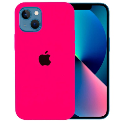 Чехол Silicone Case Full Protective (AA) для Apple iPhone 13 mini (5.4") Розовый / Barbie pink