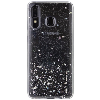 TPU чохол Star Glitter для Samsung Galaxy A20 / A30, Прозрачный