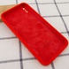 Чехол Silicone Case Square Full Camera Protective (AA) для Apple iPhone XS (5.8") Красный / Red