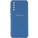 Чохол Silicone Cover My Color Full Camera (A) для Samsung A750 Galaxy A7 (2018), Синій / Navy Blue