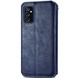 Кожаный чехол книжка GETMAN Cubic (PU) для Samsung Galaxy A14 4G/5G Синий