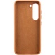 Кожаный чехол Bonbon Leather Metal Style для Samsung Galaxy S23 Коричневый / Brown