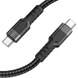 Дата кабель Hoco U110 charging data sync Type-C to Type-C 60W (1.2 m) Черный