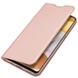 Чехол-книжка Dux Ducis с карманом для визиток для Samsung Galaxy A12 / M12 Rose Gold