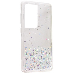 TPU чехол Star Glitter для Samsung Galaxy S22 Ultra Прозрачный