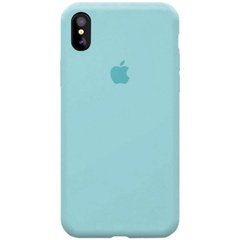 Чохол Silicone Case Full Protective (AA) для Apple iPhone XS Max (6.5 "), Бирюзовый / Turquoise