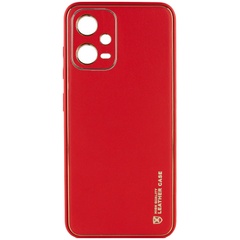 Кожаный чехол Xshield для Xiaomi Redmi Note 12 Pro 5G Красный / Red