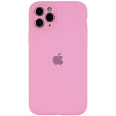 Чохол Silicone Case Full Camera Protective (AA) для Apple iPhone 12 Pro Max (6.7"), Рожевий / Light pink