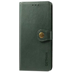 Кожаный чехол книжка GETMAN Gallant (PU) для Samsung Galaxy A10s Зеленый