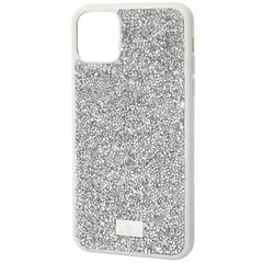 TPU чехол Bling World Rock Diamond для Apple iPhone 14 Pro Max (6.7") Серебряный