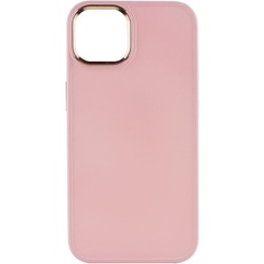 TPU чехол Bonbon Metal Style для Apple iPhone 14 (6.1") Розовый / Light pink