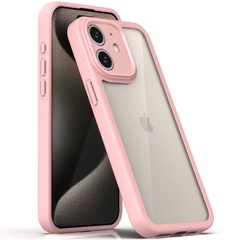 TPU чехол Transparent + Colour 1,5mm для Apple iPhone 11 (6.1") Pink