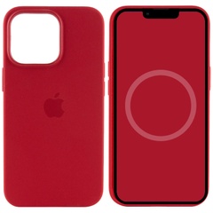 Чохол Silicone case (AAA) full with Magsafe and Animation для Apple iPhone 13 Pro (6.1"), Червоний / Red