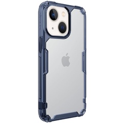 TPU чехол Nillkin Nature Pro Series для Apple iPhone 15 Plus (6.7") Синий (прозрачный)
