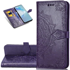 Кожаный чехол (книжка) Art Case с визитницей для Xiaomi Poco X5 5G / Redmi Note 12 5G Фиолетовый