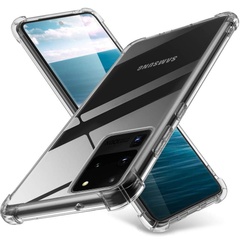 TPU чехол GETMAN Ease с усиленными углами для Samsung Galaxy S20 Ultra Бесцветный (прозрачный)