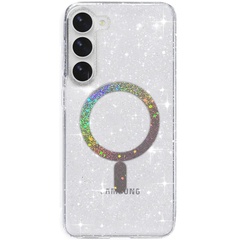 Чехол TPU Eclipse Sparkle (MagFit) для Samsung Galaxy S24 Clear