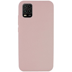 Чехол Silicone Cover Full without Logo (A) для Xiaomi Mi 10 Lite Розовый / Pink Sand