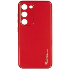 Шкіряний чохол Xshield для Samsung Galaxy S23, Червоний / Red