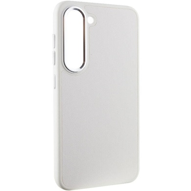 Шкіряний чохол Bonbon Leather Metal Style для Samsung Galaxy S23+, Білий / White