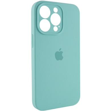 Чехол Silicone Case Full Camera Protective (AA) для Apple iPhone 14 Pro Max (6.7") Бирюзовый / Marine Green