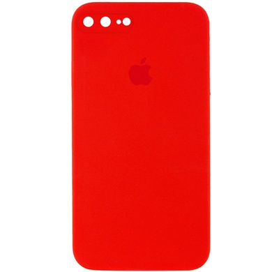 Чохол Silicone Case Square Full Camera Protective (AA) для Apple iPhone 7 plus / 8 plus (5.5 "), Червоний / Red