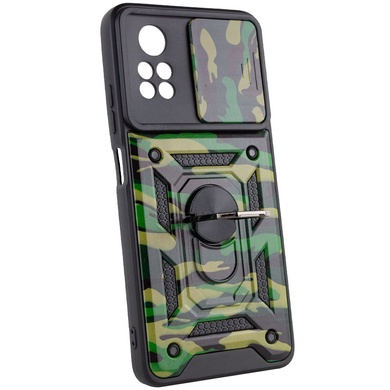 Удароміцний чохол Camshield Serge Ring Camo для Xiaomi Poco X4 Pro 5G, Зелений / Army green