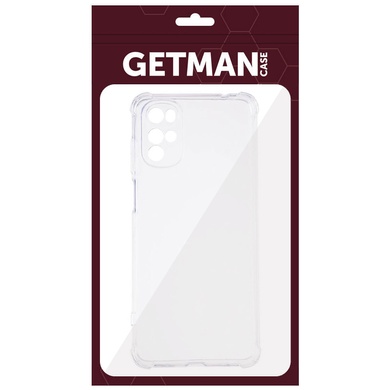 TPU чехол GETMAN Ease logo усиленные углы Full Camera для Motorola Moto G22 Бесцветный (прозрачный)