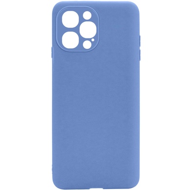 Силиконовый чехол Candy Full Camera для Apple iPhone 12 Pro Max (6.7") Голубой / Mist blue