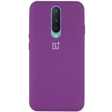 Чехол Silicone Cover Full Protective (AA) для OnePlus 8 Фиолетовый / Grape