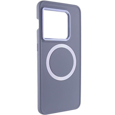 TPU чохол Bonbon Metal Style with MagSafe для OnePlus 10 Pro, Сірий / Lavender