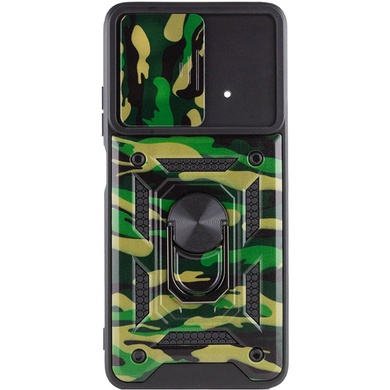 Удароміцний чохол Camshield Serge Ring Camo для Xiaomi Poco X4 Pro 5G, Зелений / Army green