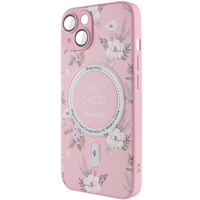 TPU+PC чохол Secret Garden with MagSafe для Apple iPhone 14 (6.1"), Pink