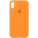 Чехол Silicone Case Full Protective (AA) для Apple iPhone X (5.8") / XS (5.8") Оранжевый / Papaya