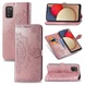 Шкіряний чохол (книжка) Art Case з візитницею для Samsung Galaxy A02s, Рожевий