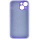 Чехол Silicone Case Full Camera Protective (AA) NO LOGO для Apple iPhone 13 (6.1") Сиреневый / Dasheen