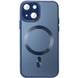 Чохол TPU+Glass Sapphire Midnight with MagSafe для Apple iPhone 15 (6.1"), Синий / Deep navy